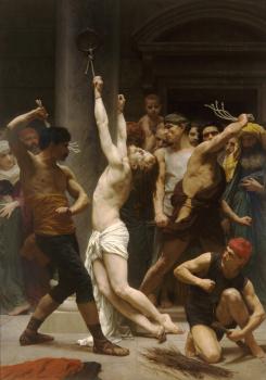 William-Adolphe Bouguereau : The Flagellation of Our Lord Jesus Christ